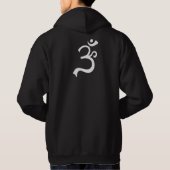 Sweat - shirt à capuche zip du symbole Aum (Dos)