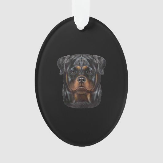 Sweat - shirt à capuche Zip Face Chien Rottweiler (devant)