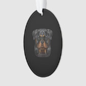 Sweat - shirt à capuche Zip Face Chien Rottweiler (devant)