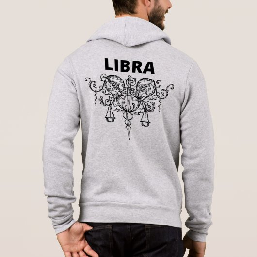 Sweat - shirt à capuche zip Libra (Dos)