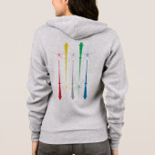 Sweat - shirt à capuche zip Magic Wands (Dos)