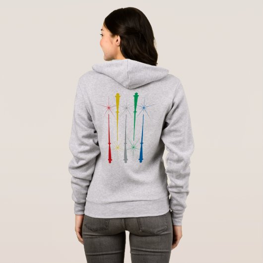 Sweat - shirt à capuche zip Magic Wands (Dos entier)