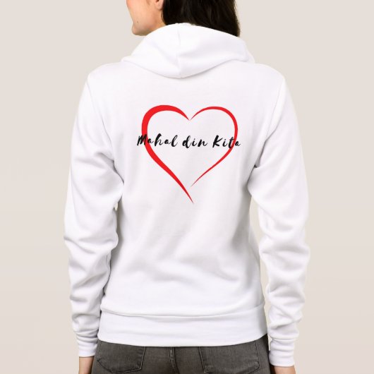 Sweat - shirt à capuche zip MdK (Dos)