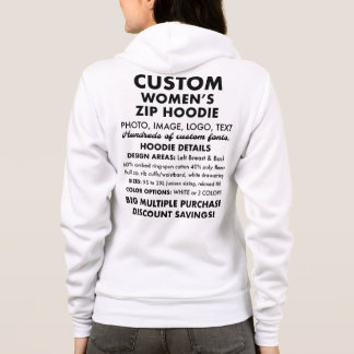 Sweat - shirt à capuche zip personnalisé personnal