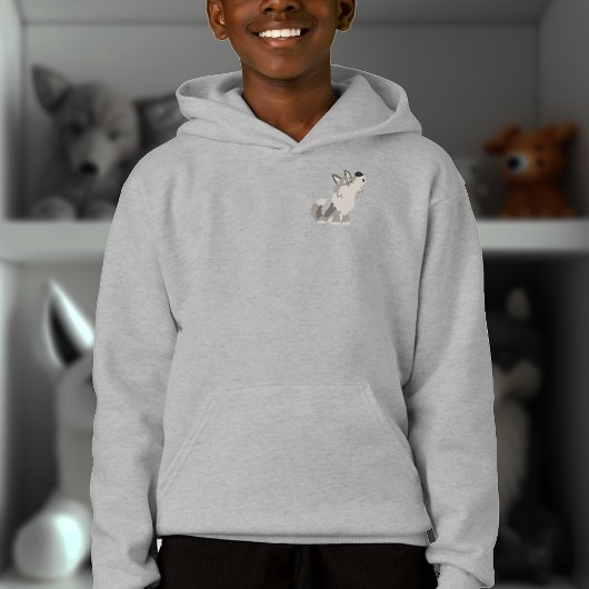 Sweat - shirt à capuche Zip pour Wolf Kids de Mete