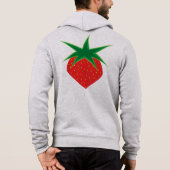 Sweat - shirt à capuche Zip Unisex fraise (Dos)