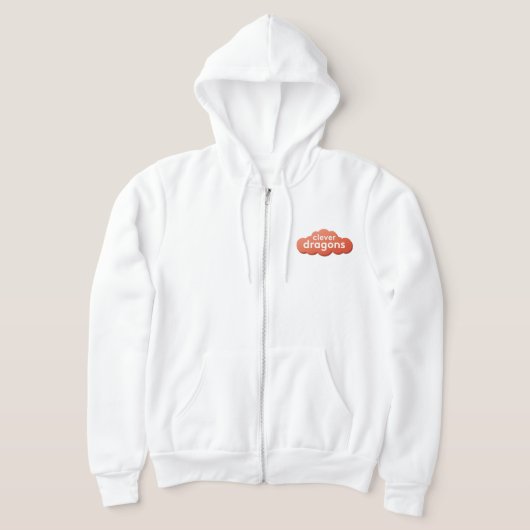 Sweat - shirt à capuche Zip-up Dragons intelligent (Poser)