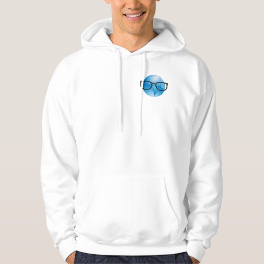 Sweat - shirt à capuche Zip Up du troupeau nerd (Devant)