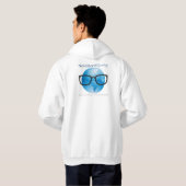 Sweat - shirt à capuche Zip Up du troupeau nerd (Dos entier)