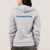 Sweat - shirt à capuche zippé du logo Technovation (Dos)