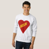 Sweat shirt cendre BARCELONA (Devant entier)