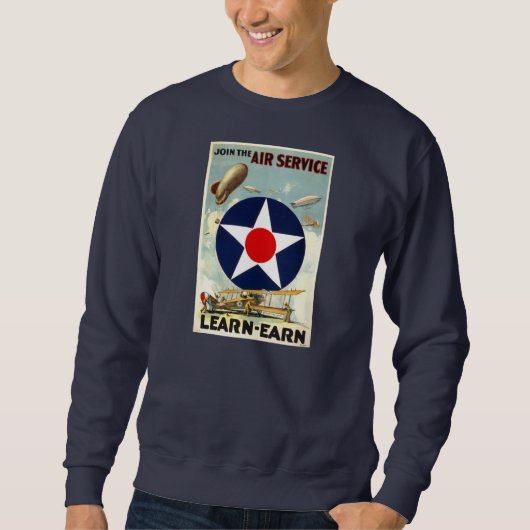 Sweat shirt de corps d'air d'armée (Devant)