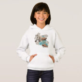 Sweat-shirt Fille de Cheval Occidental (Devant entier)