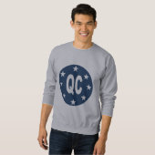 Sweat shirt gris DESIGN QUEBEC (Devant entier)