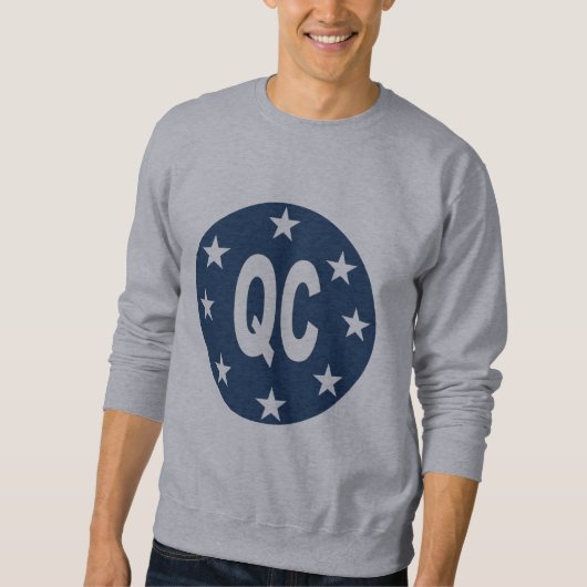Sweat shirt gris DESIGN QUEBEC (Devant)