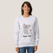 Sweat shirt « Have fun » avec un chat mignon (Devant entier)