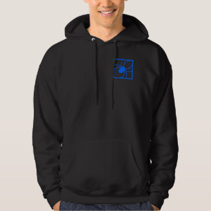 Sweat shirt nerd de technologie d'araignée bleue