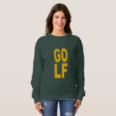 Sweat shirt vert foret femme  DESIGN  GLOF (Devant entier)