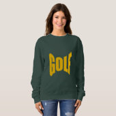 Sweat shirt vert foret femme  GOLF (Devant entier)