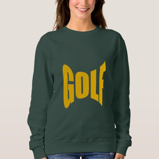 Sweat shirt vert foret femme  GOLF (Devant)