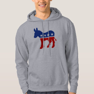 Sweat - shirts à capuche d'âne de Démocrate