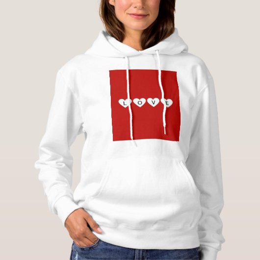 Sweat - shirts à capuche de la Saint Valentin (Devant)