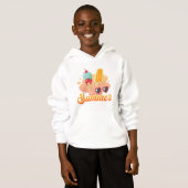 Sweat - shirts à capuche de la vibe estivale (Devant entier)