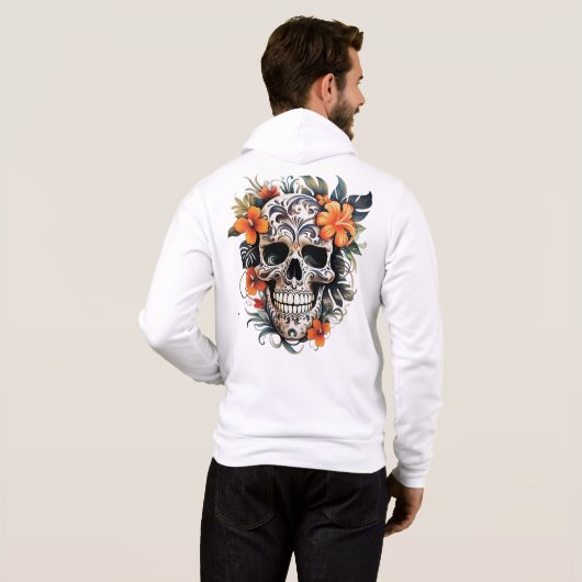 ☠️ Sweat - shirts à capuche du crâne ☠️ (Dos entier)