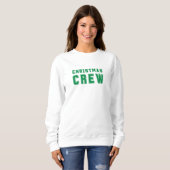 Sweat vert de l'équipage de Noël (Devant entier)