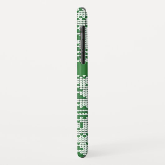 Sweater Groen Wit Kerstboom Gepersonaliseerd Case-Mate iPhone Case (Achterkant/links)