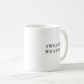 Sweater Météo Mug Automne Café Minimal (Devant droit)