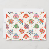 Sweater moche, Invitation de fête de vacances (Dos)