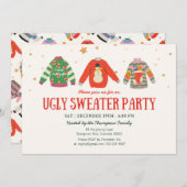 Sweater moche, Invitation de fête de vacances (Devant / Derrière)