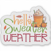 Sweater Weather Bliss Sticker (Voorkant)