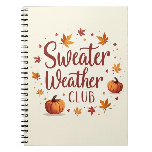Sweater Weather Club Notitieboek (Voorkant)