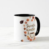 Sweater Weather & Hot Coffee Mug | Cozy Fall Gift (Devant droit)