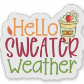 Sweater Weer Sips Sticker (Voorkant)