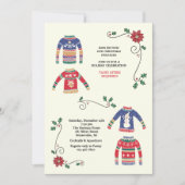 Sweaters de Noël Invitation de fête de Noël (Devant)