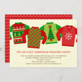 Sweaters de Noël moches Invitation de fête de Noël (Devant / Derrière)