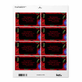 Sweaters moches de Noël Expédition Étiquettes (Feuille entière)