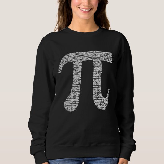 Sweatshirt 10000 Digits Pi Day Sign Math  Mathematics Nerd Ge (Devant)
