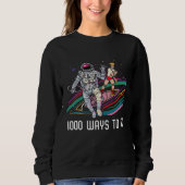 Sweatshirt 1000 Ways To Bi Bisexual Rainbow Pride Bisexuality (Devant)