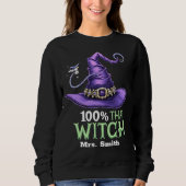 Sweatshirt 100% Cette Sorcière Halloween (Devant)
