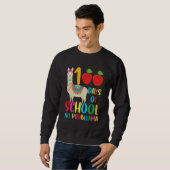 Sweatshirt 100 Days Llama Alpaca Pun Meme Sarcastic 100th Day (Devant entier)