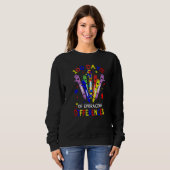 Sweatshirt 100 Days Of Embracing Differences Autism 100th Day (Devant entier)
