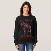 Sweatshirt 100 Days Of Kindergarten Monster Truck (Devant entier)