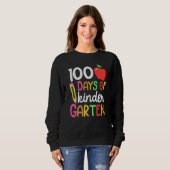 Sweatshirt 100 Days Of Kindergarten Teacher Student 100th Day (Devant entier)
