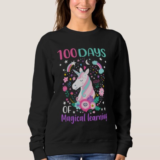 Sweatshirt 100 Days Of Magical Learning 100th Day Of School U (Devant)