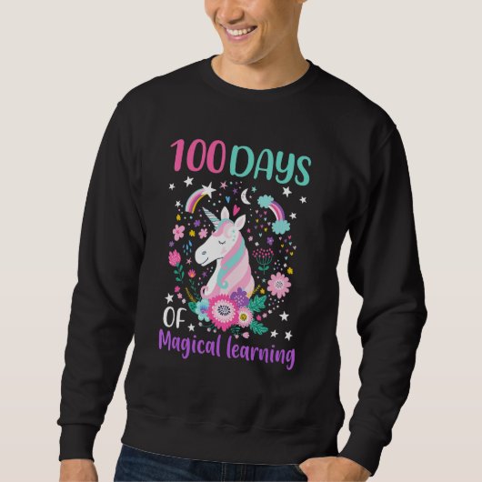 Sweatshirt 100 Days Of Magical Learning 100th Day Of School U (Devant)