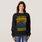 Sweatshirt 100 Days of School 100th Day 100 Days Smarter Mons (Devant entier)